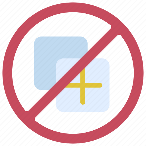 No, duplication, duplicate, doubles, prohibited icon - Download on Iconfinder