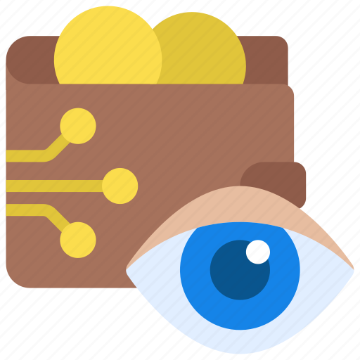 Public, digital, wallet, eye, money icon - Download on Iconfinder