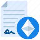 smart, contract, contractual, ethereum, ether