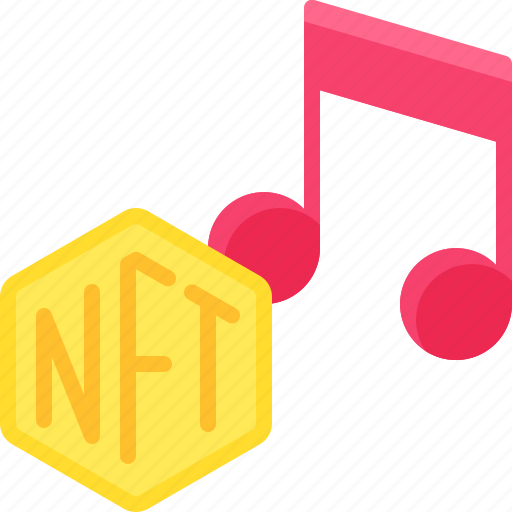 Nft, cryptocurrency, blockchain, nft music, music, song icon - Download on Iconfinder