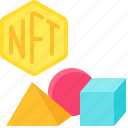 nft, cryptocurrency, blockchain, object, physical object