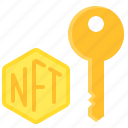 nft, cryptocurrency, blockchain, key, ownership