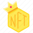 nft, cryptocurrency, blockchain, king, crown