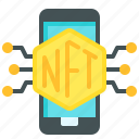 nft, cryptocurrency, blockchain, smartphone
