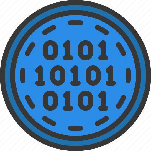 Binary, coin, token, code, coding icon - Download on Iconfinder