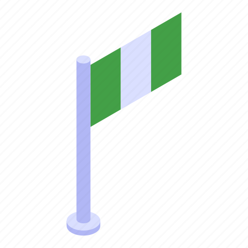 Business, cartoon, flag, isometric, nigeria, summer, texture icon - Download on Iconfinder