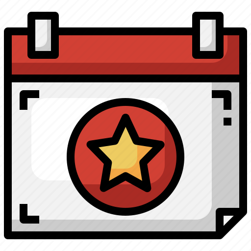 Calendar, event, star, favorite, schedule icon - Download on Iconfinder