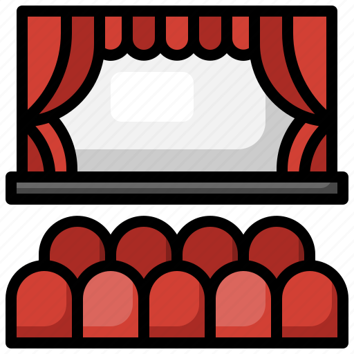 Theater, curtains, stage, entertainment, performance icon - Download on Iconfinder