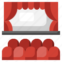 theater, curtains, stage, entertainment, performance
