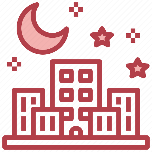 Night, urban, town, landscape, moon icon - Download on Iconfinder