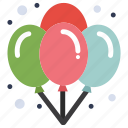 balloons, birthday, celebration, night