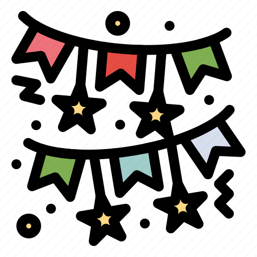 Bow, decoration, night, party, red icon - Download on Iconfinder