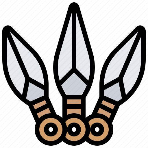 Knife, kunai, ninja, throwing, weapon icon - Download on Iconfinder