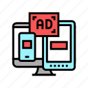 ad, computer, display, tablet, phone, advertise 