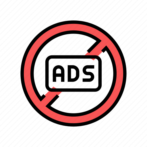 No, out, crossed, ads, mark, advertise icon - Download on Iconfinder