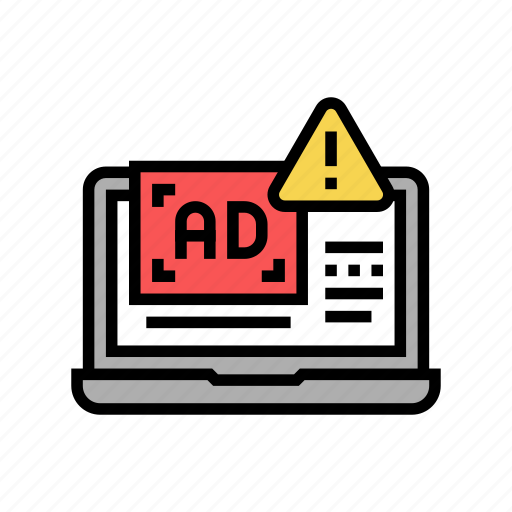 No, advertise, screen, free, laptop, skip icon - Download on Iconfinder