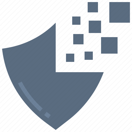 Unprotected, data, lost, unsafe, cybercrime, break, shield icon - Download on Iconfinder