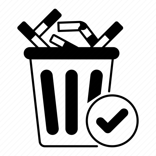 Cigarette, dustbin, throwing, garbage can, dumpster, broken... icon - Download on Iconfinder