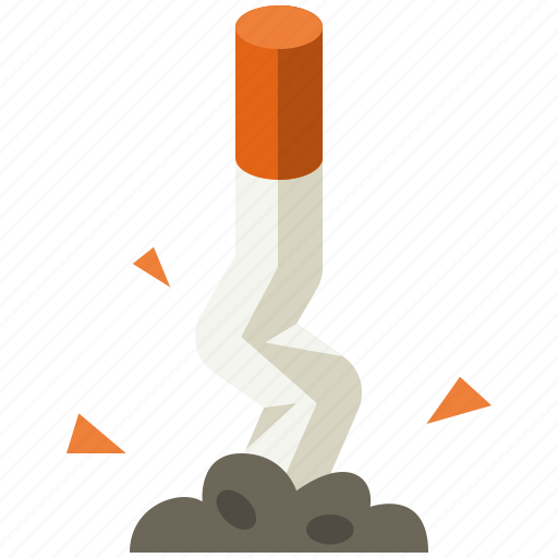 Crushed, cigarette, crushed cigarette, broken, smoking, smoke, tobacco icon - Download on Iconfinder