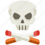 cigarettes, skull, cigarette, no smoking, death, smoking, skeleton 