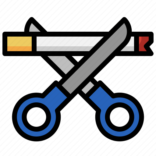 Scissors, broken, cigarette, addiction, quit, smokingaddiction icon - Download on Iconfinder
