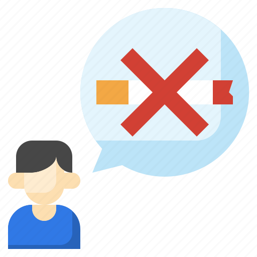 Chat, no, tobacco, healthy, lifestyle, bad, habit icon - Download on Iconfinder