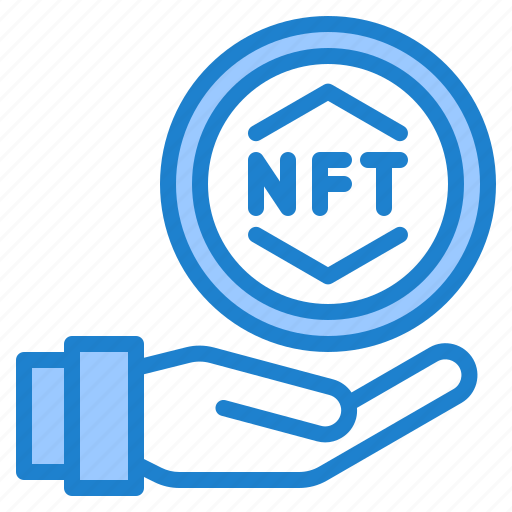 Nft, hand, non, fungible, token, cryptocurrency, coin icon - Download on Iconfinder