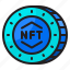 nft, coin, non, fungible, token, cryptocurrency, digital 