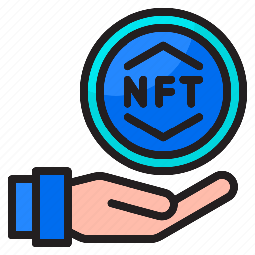 Nft, hand, non, fungible, token, cryptocurrency, coin icon - Download on Iconfinder