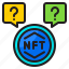 question, nft, non, fungible, token, coin, cryptocurrency 