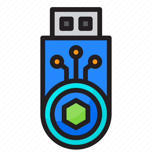 Usb, non, fungible, token, nft, thumbdrive, technology icon - Download on Iconfinder