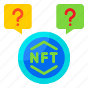 question, nft, non, fungible, token, coin, cryptocurrency