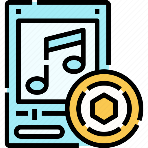 Music, multimedia, digital, file, nft, non fungible token icon - Download on Iconfinder