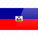 flag, haiti, north american, rectangular