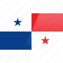 flag, north american, panama, rectangular