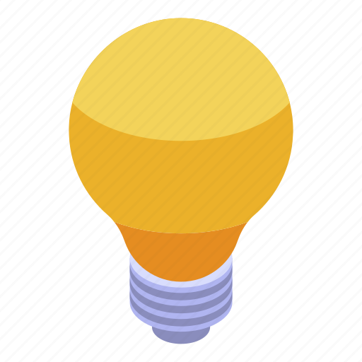 Bulb, business, cartoon, idea, isometric, light, silhouette icon - Download on Iconfinder