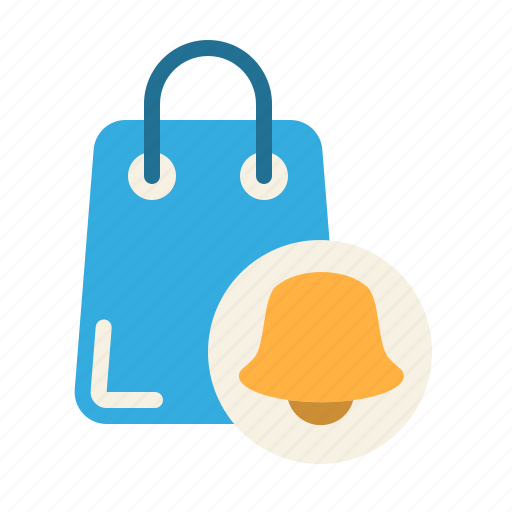 Shopping cart, bag, bell, notification, alert, alarm, sound icon - Download on Iconfinder
