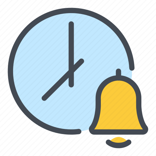 Bell, alarm, notification, time, clock, watch icon - Download on Iconfinder