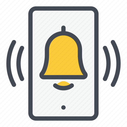 Bell, alarm, notification, mobile, phone, ring icon - Download on Iconfinder