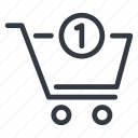 trolley, notification, reminder, alert, warn, buy, shopping