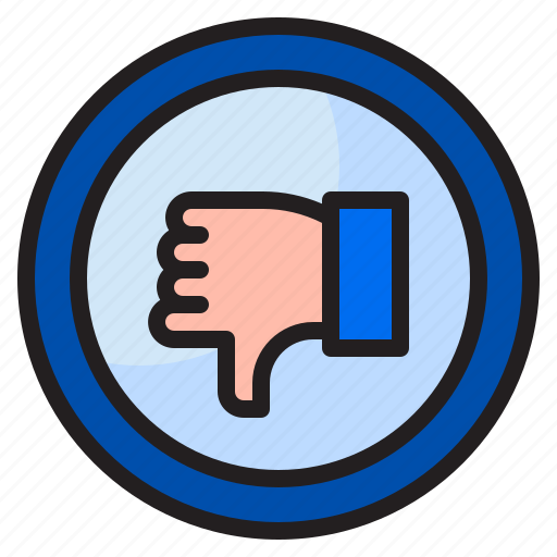 Dislike, notification, alert, hand, social, media icon - Download on Iconfinder