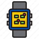 smartwatch, notification, alert, warning, clock