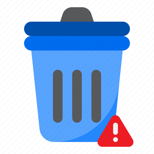 Bin, trash, notification, alert, warning icon - Download on Iconfinder
