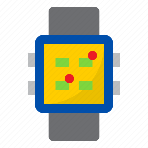 Smartwatch, notification, alert, warning, clock icon - Download on Iconfinder