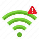 wifi, notification, disconnect, signal, warning