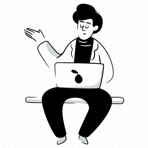 Devices, workspace, laptop, computer, electronic, work, working illustration - Download on Iconfinder