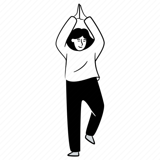 Sports, and, fitness, yoga, meditation, movement, move illustration - Download on Iconfinder