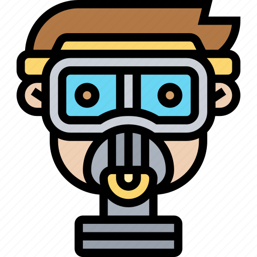 Mask, toxic, gas, respiratory, protection icon - Download on Iconfinder