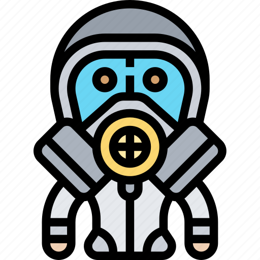 Protective, suit, hazmat, gas, mask icon - Download on Iconfinder