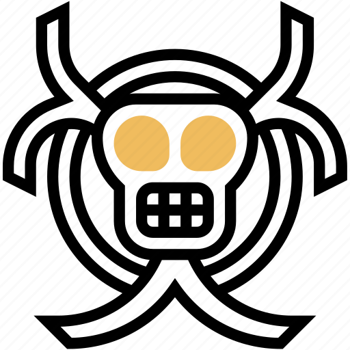 Biohazard, lethal, dangerous, warning, skull icon - Download on Iconfinder